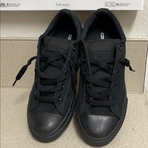 Converse black shoes